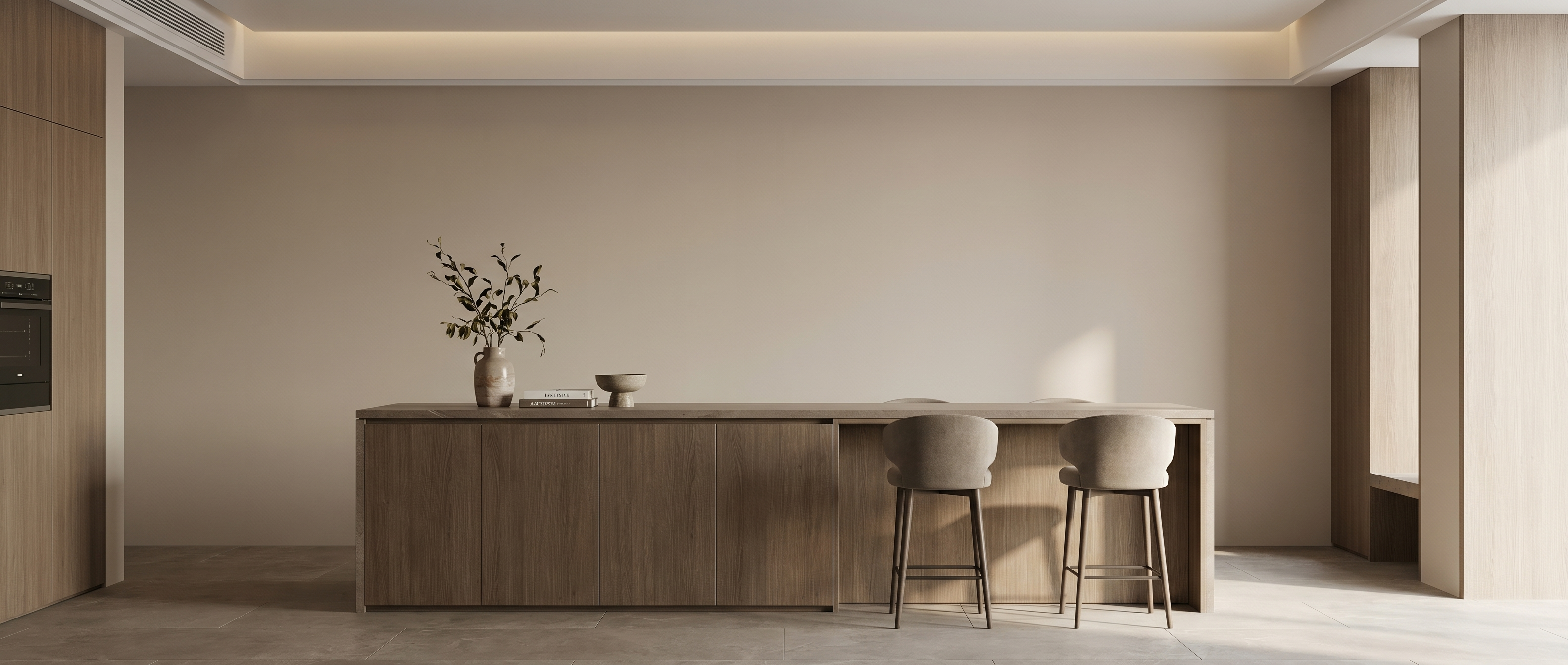 Classic Timber Bamboo Wall Panel lifestyle/product photo by TrioPanels