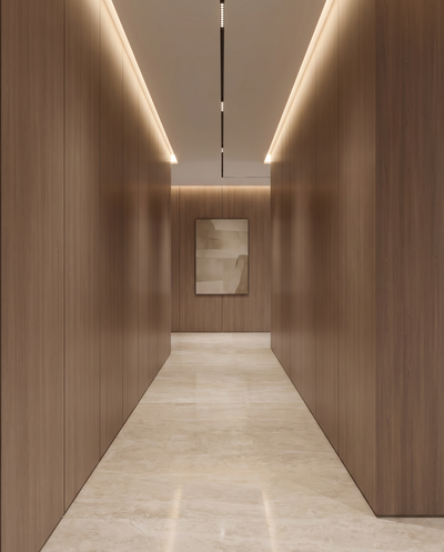 Warm Oak Bamboo Wall Panel lifestyle/product photo by TrioPanels 