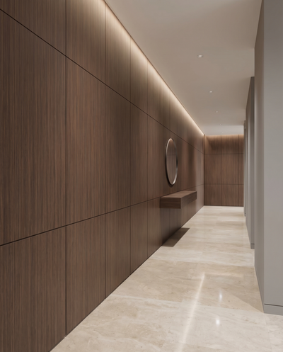 Warm Oak Bamboo Wall Panel lifestyle/product photo by TrioPanels 