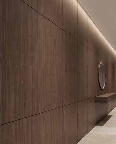Classic Timber Bamboo Wall Panel lifestyle/product photo by TrioPanels 