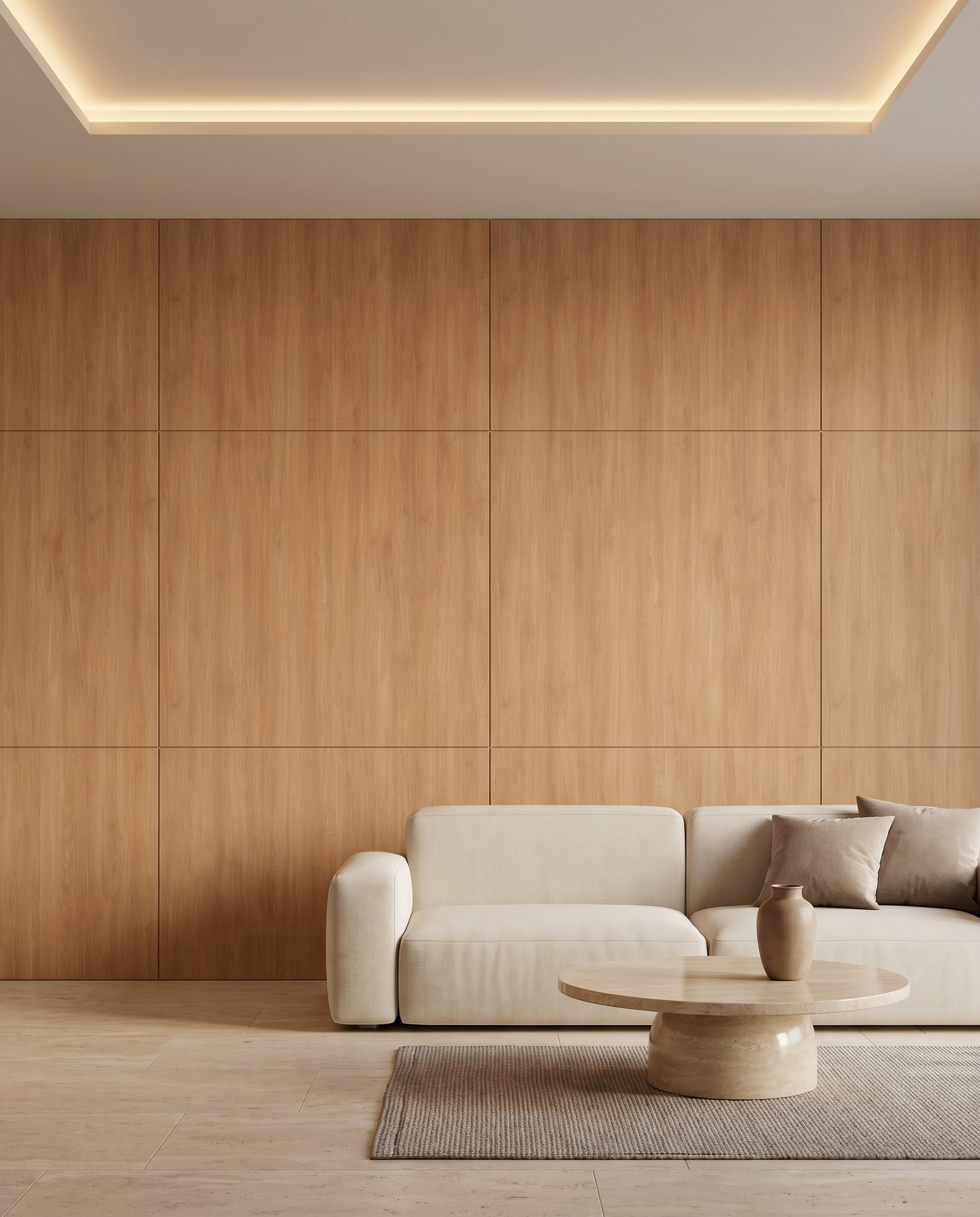 Warm Oak Bamboo Wall Panel lifestyle/product photo by TrioPanels 