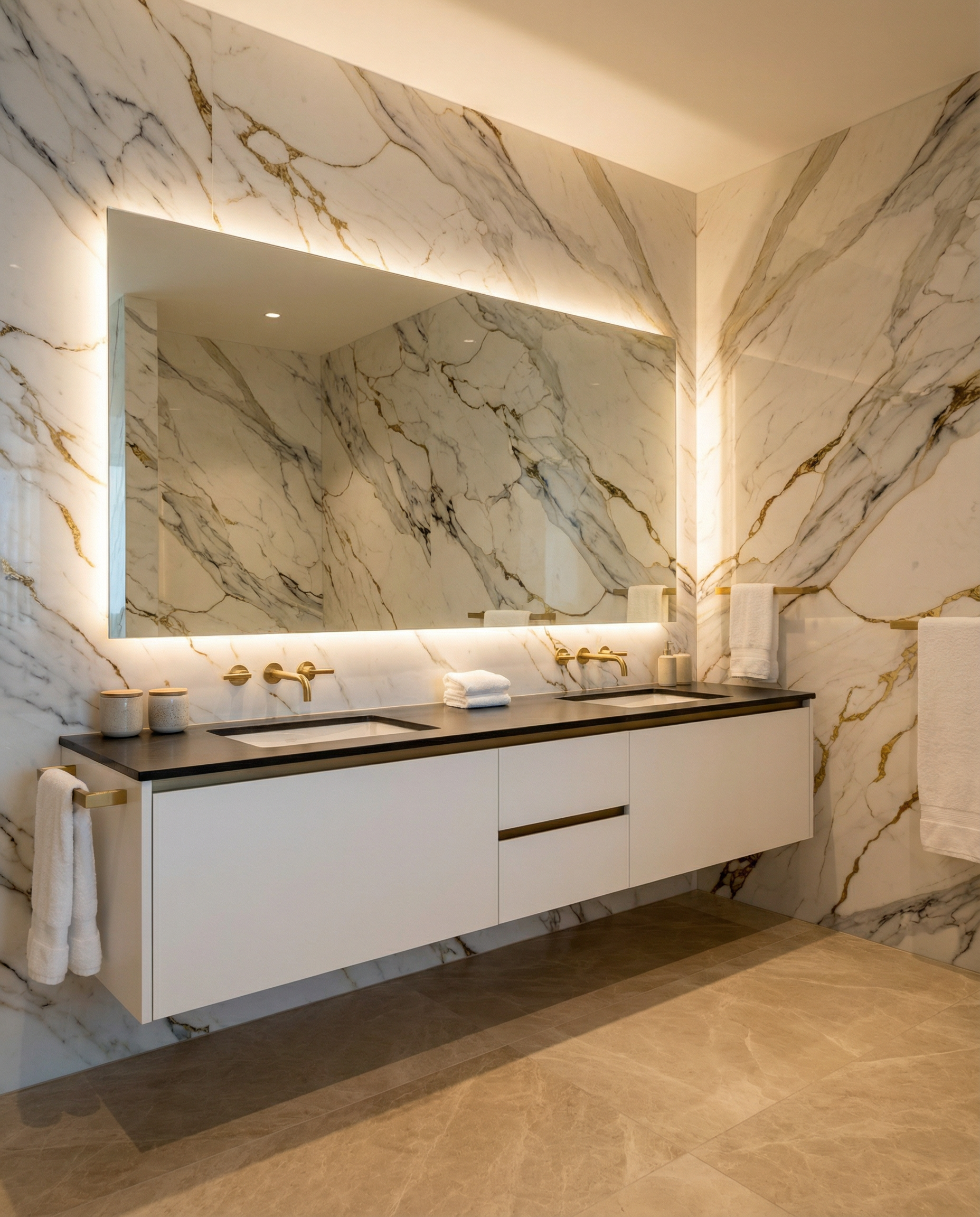 Roma SPC Wall Panel lifestyle/product photo by TrioPanels 
