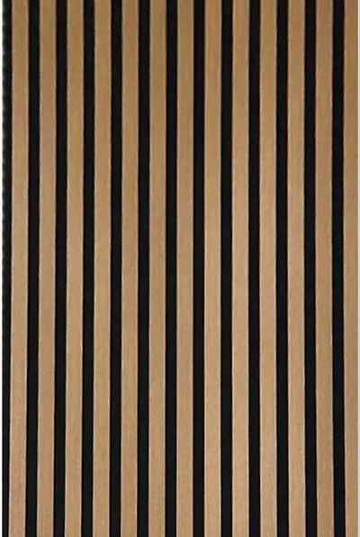 Teak Acoustic Wall Panel product hover closeup by TrioPanels 