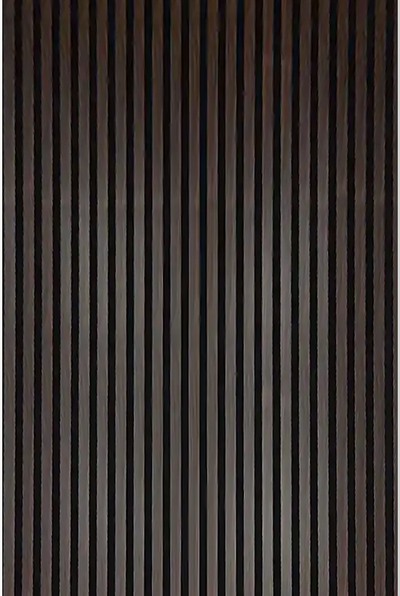 Walnut Acoustic Wall Panel product hover closeup by TrioPanels 