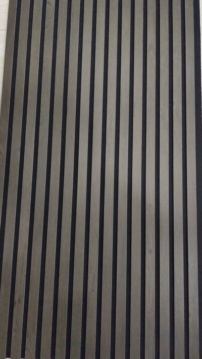 Grey Oak Acoustic Wall Panel reference product image by TrioPanels 